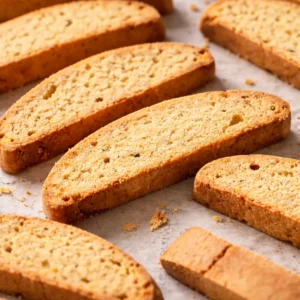 Delicious gluten free biscotti recipe with almonds and chocolate for a crunchy treat.