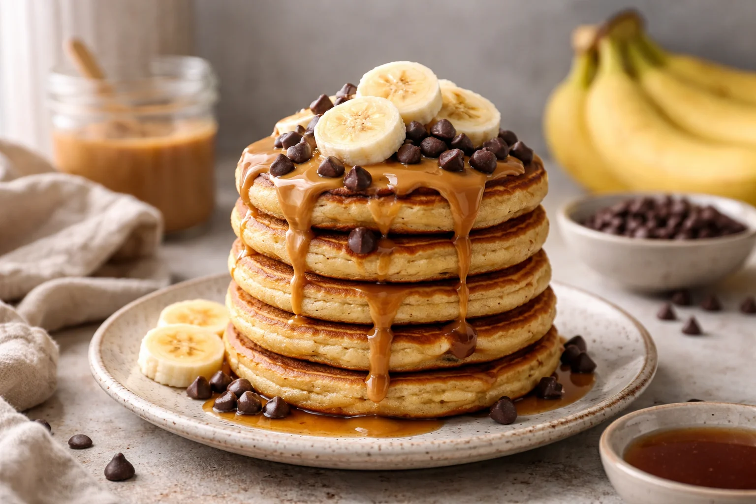 Fluffy and Delicious Gluten-Free Banana Pancakes for Everyone! 2 Gluten-Free Banana Pancakes