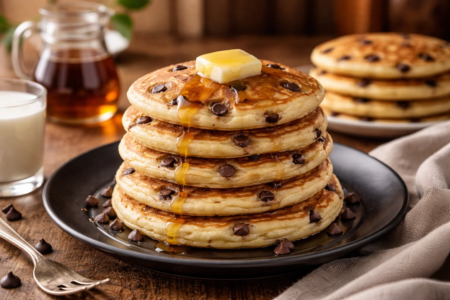 Fluffy and Delicious Gluten-Free Chocolate Chip Pancakes 2 Gluten-Free Chocolate Chip Pancakes