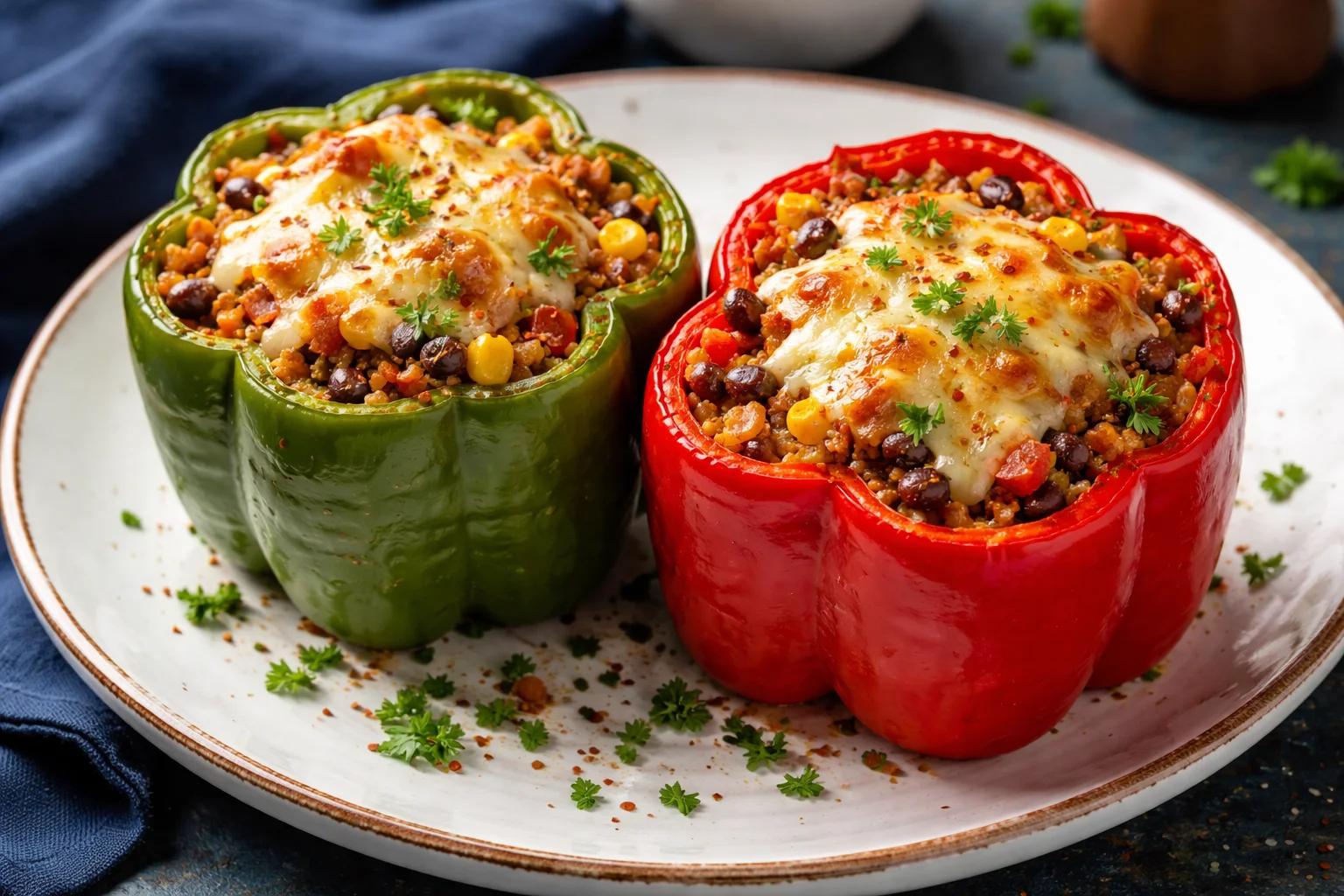 Healthy Gluten Free Stuffed Peppers (Slow Cooker) 2 Healthy Gluten Free Stuffed Peppers (Slow Cooker)