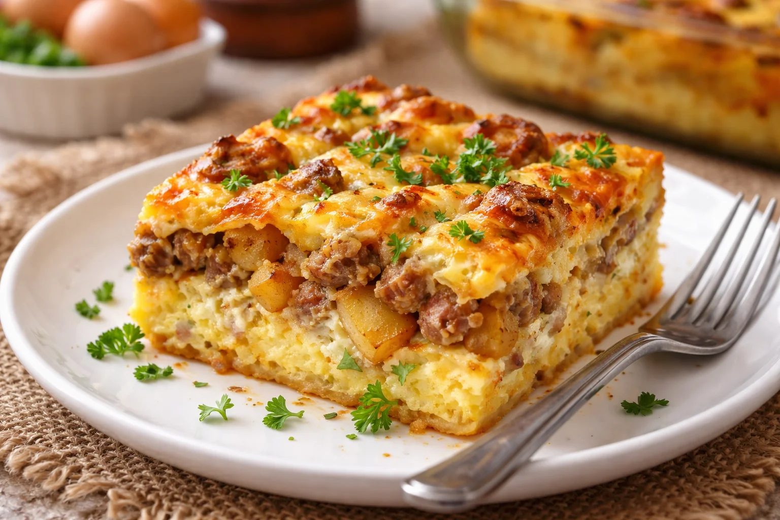 Sausage Egg Breakfast Casserole (Gluten-Free) That Everyone Will Love 2 Sausage Egg Breakfast Casserole (Gluten-Free)