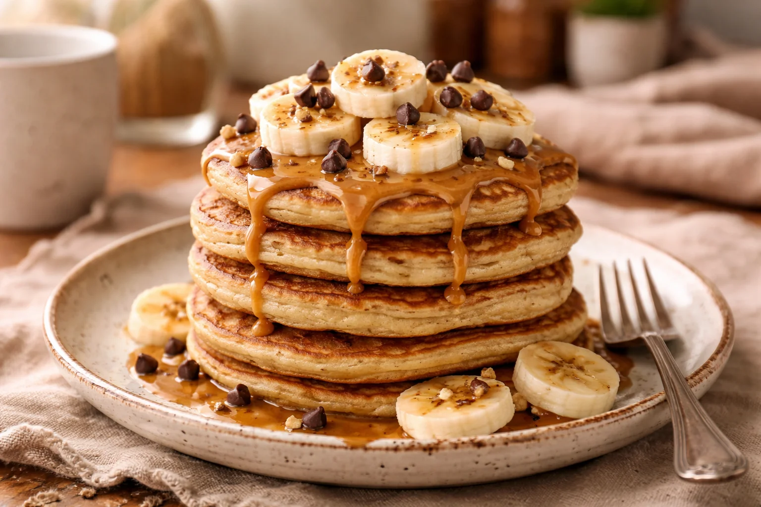 Fluffy Gluten-Free Banana Pancakes Everyone Will Love! 2 Gluten-Free Banana Pancakes